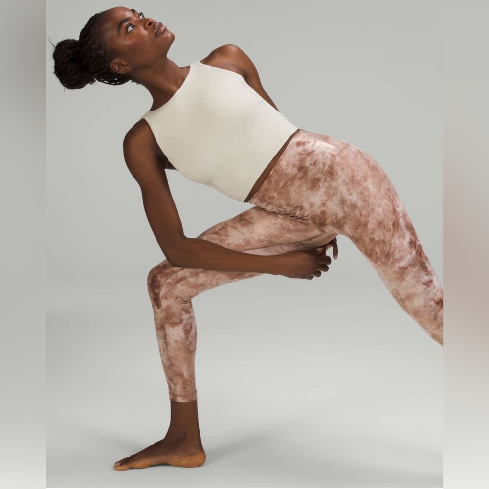 NWOT Lululemon Align High-Rise Pant 25" *Shine Diamond Dye Misty Shell C… - Picture 2 of 11